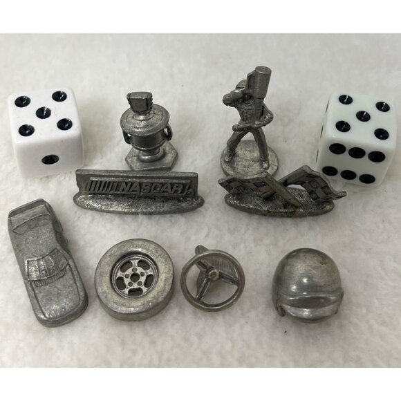 Pewter Monopoly Game Pieces Dice Houses Motels Collector Edition - Picture 3 of 6